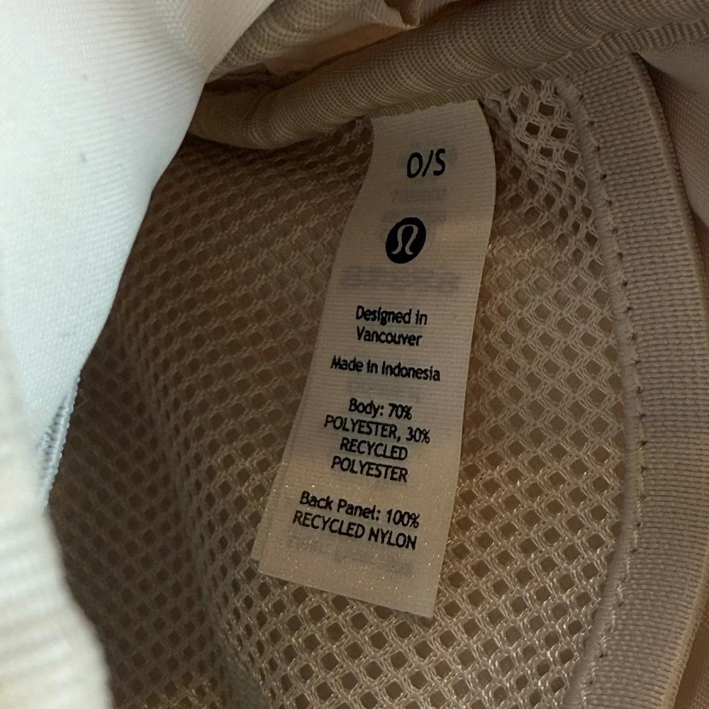 Lululemon Fleece Belt Bag White Opal Gold Tone Sherpa Everywhere Crossbody
